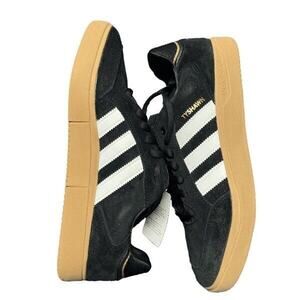 New Adidas Men’s Size 10 Tyshawn Low Black & Gum Skateboarding Shoes IG5280